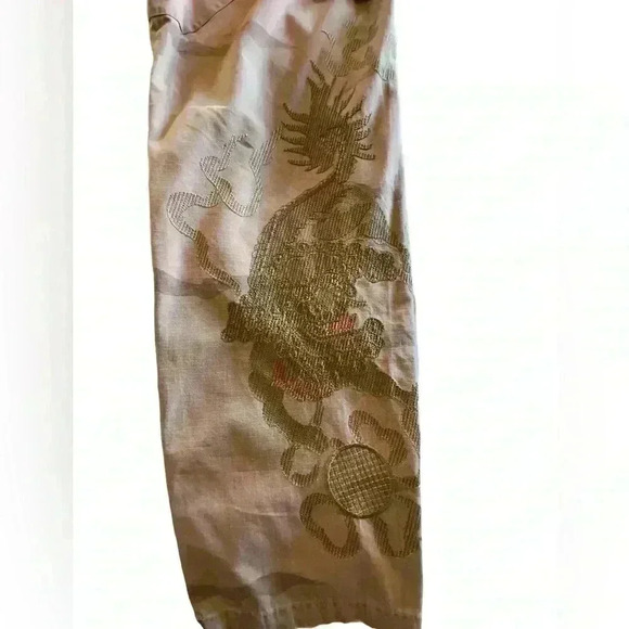 Vintage American Eagle size large Army style camo fatigues embroidered dragons! - Picture 8 of 15